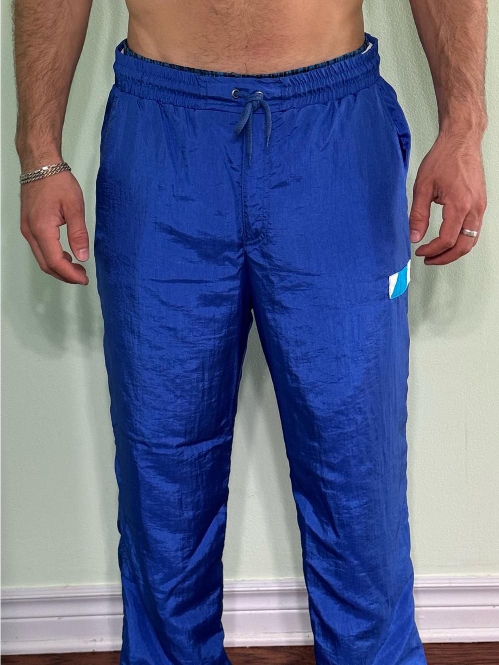 Dior Monsieur Royal Blue Elastic Waist Sweatpants